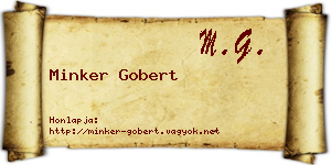 Minker Gobert névjegykártya